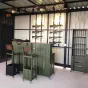 Индивидуальная передвижная барная стойка из кованого железа в промышленном стиле Nautical 36518-29