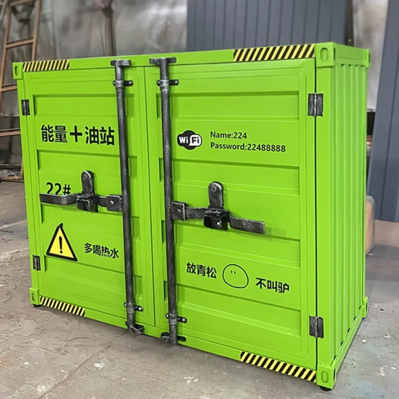 Шкаф из кованого железа в промышленном стиле Nautical 36519-29