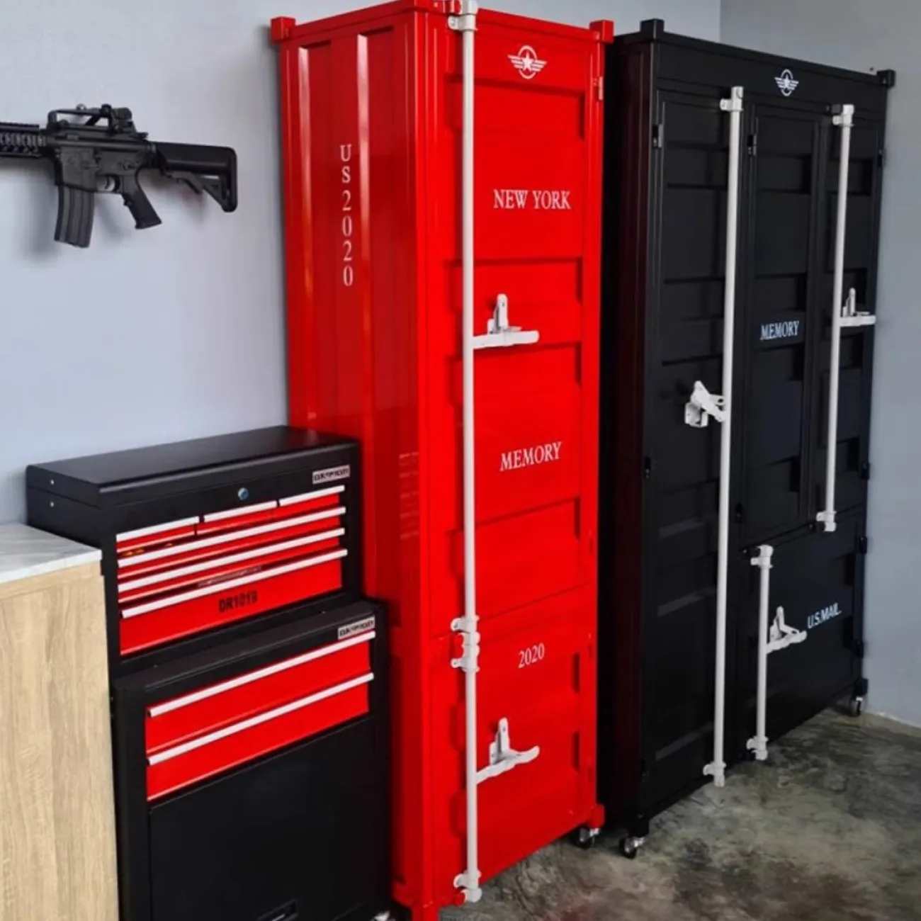 Металлический шкаф  в промышленном стиле Nautical 36521-29