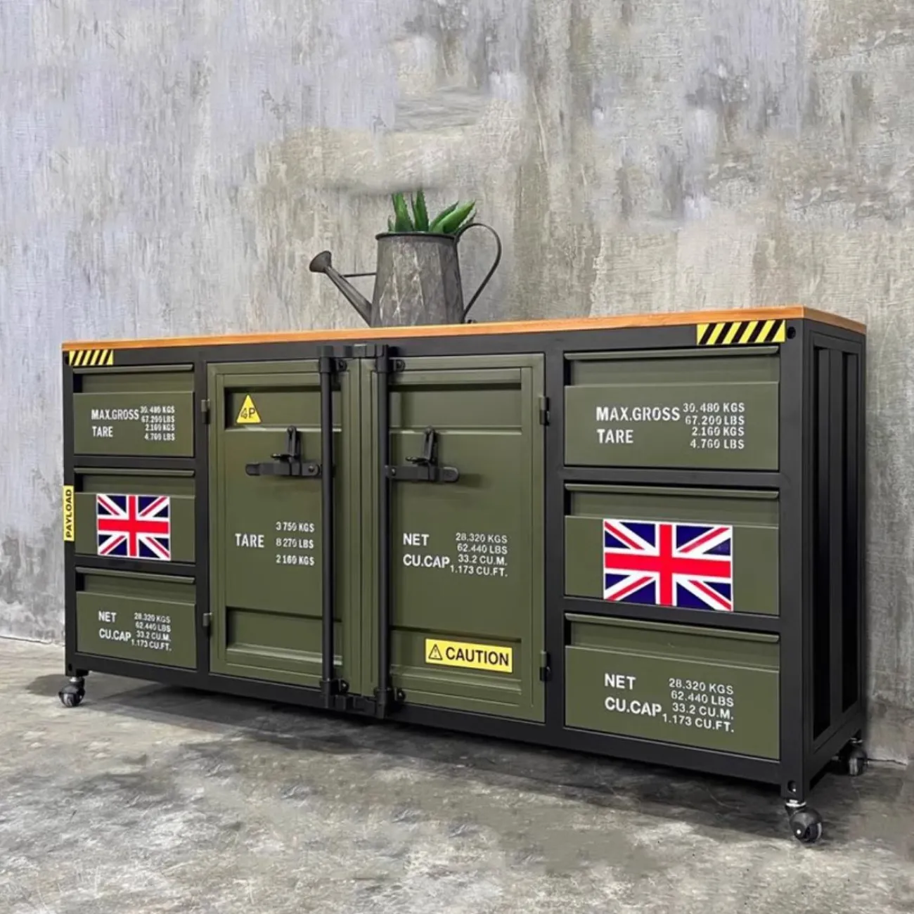 Индивидуальный телевизионный шкаф в индустриальном стиле Nautical 36522-29 Индивидуальный телевизионный шкаф в индустриальном стиле Nautical 36522-29