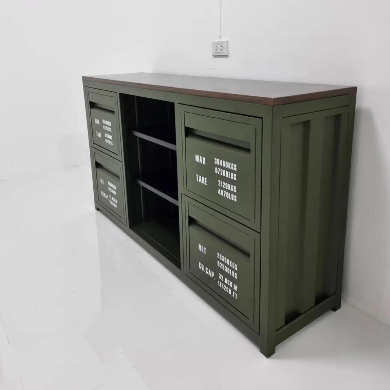 Индивидуальный телевизионный шкаф в индустриальном стиле Nautical 36522-29 Индивидуальный телевизионный шкаф в индустриальном стиле Nautical 36522-29