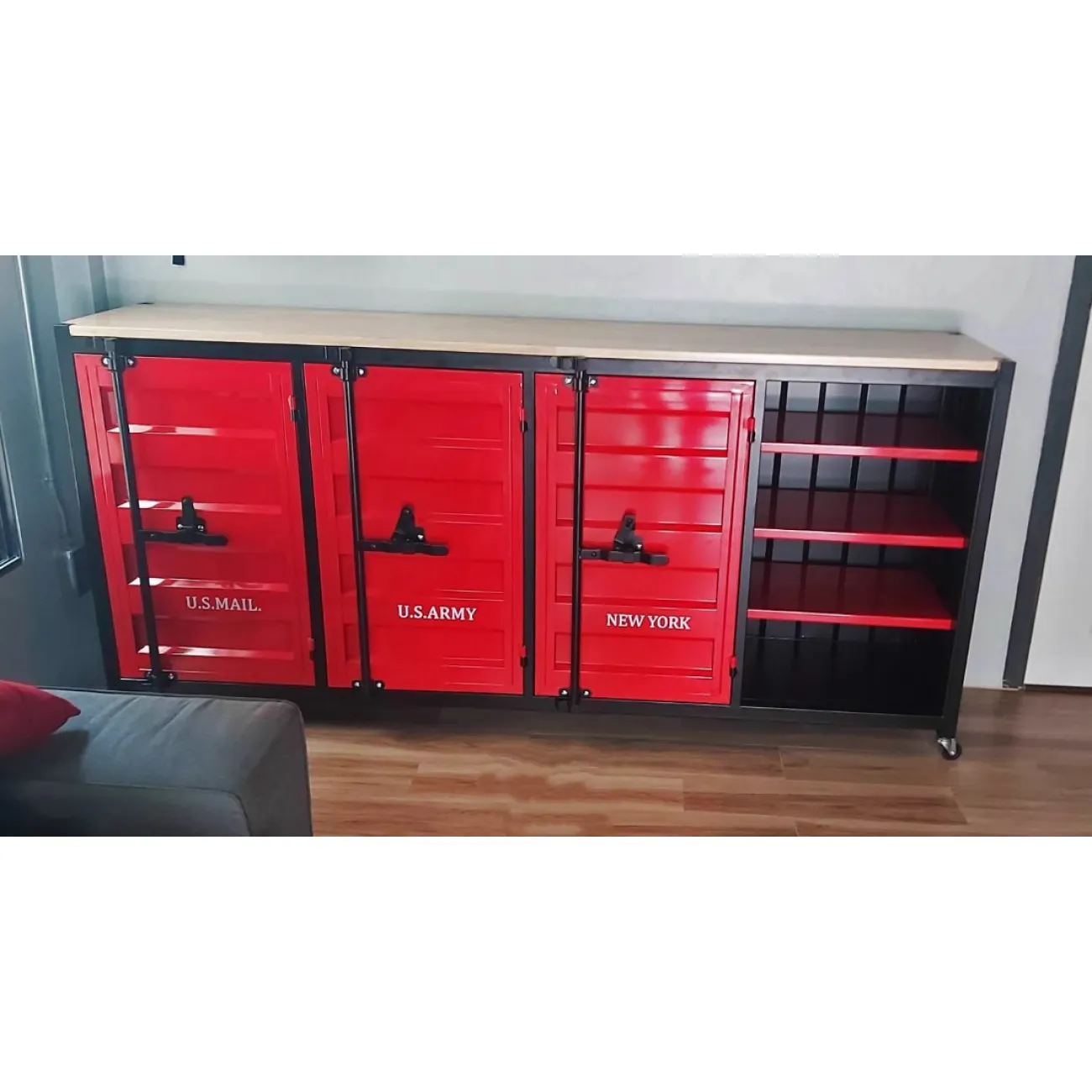 Индивидуальный телевизионный шкаф в индустриальном стиле Nautical 36522-29 Индивидуальный телевизионный шкаф в индустриальном стиле Nautical 36522-29