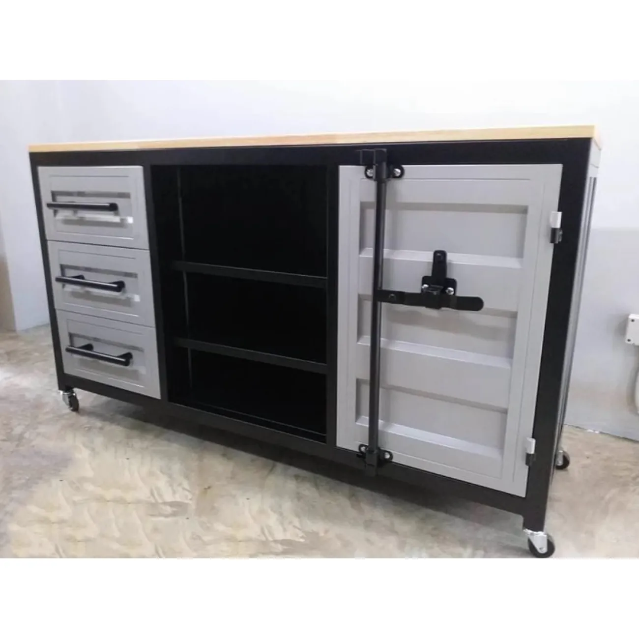 Индивидуальный телевизионный шкаф в индустриальном стиле Nautical 36522-29 Индивидуальный телевизионный шкаф в индустриальном стиле Nautical 36522-29