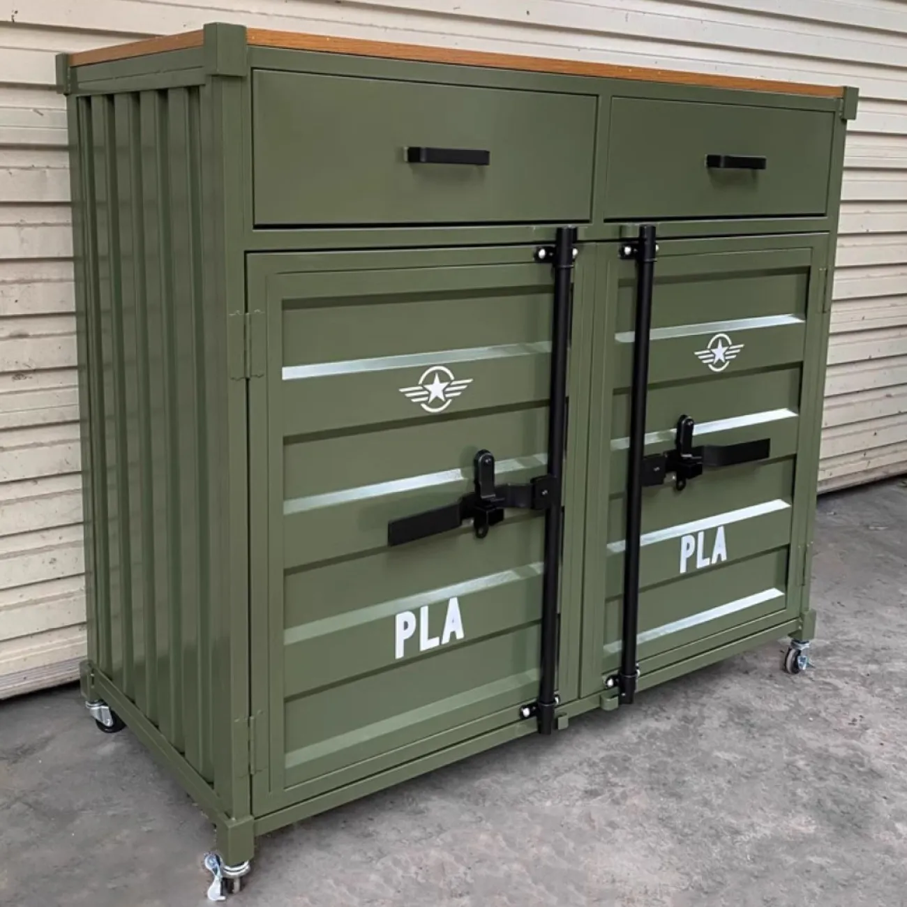 Индивидуальный шкаф для хранения в промышленном стиле Nautical 36524-29