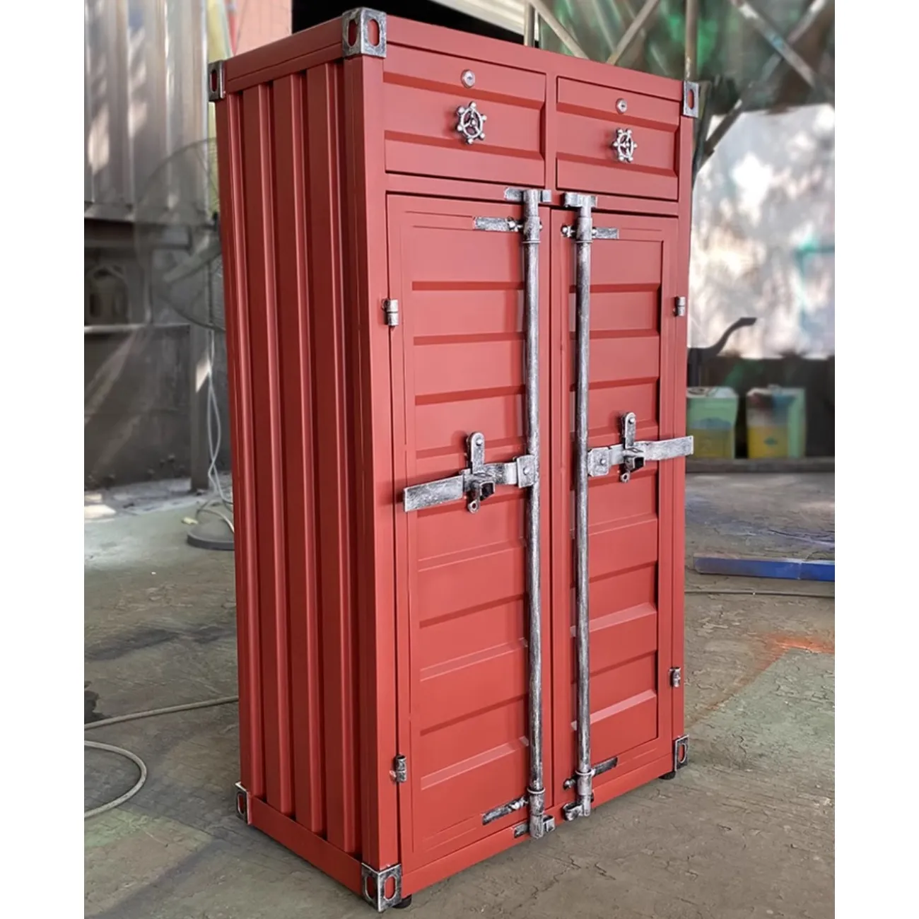 Индивидуальный шкаф для хранения в промышленном стиле Nautical 36524-29