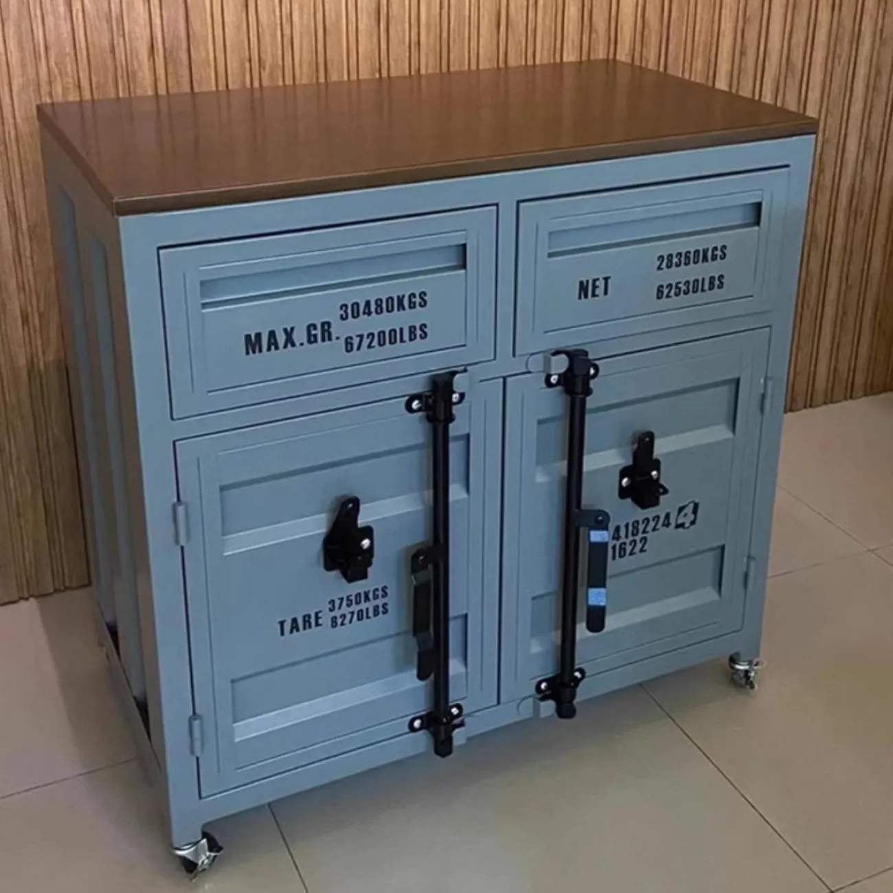 Индивидуальный шкаф для хранения в промышленном стиле Nautical 36524-29