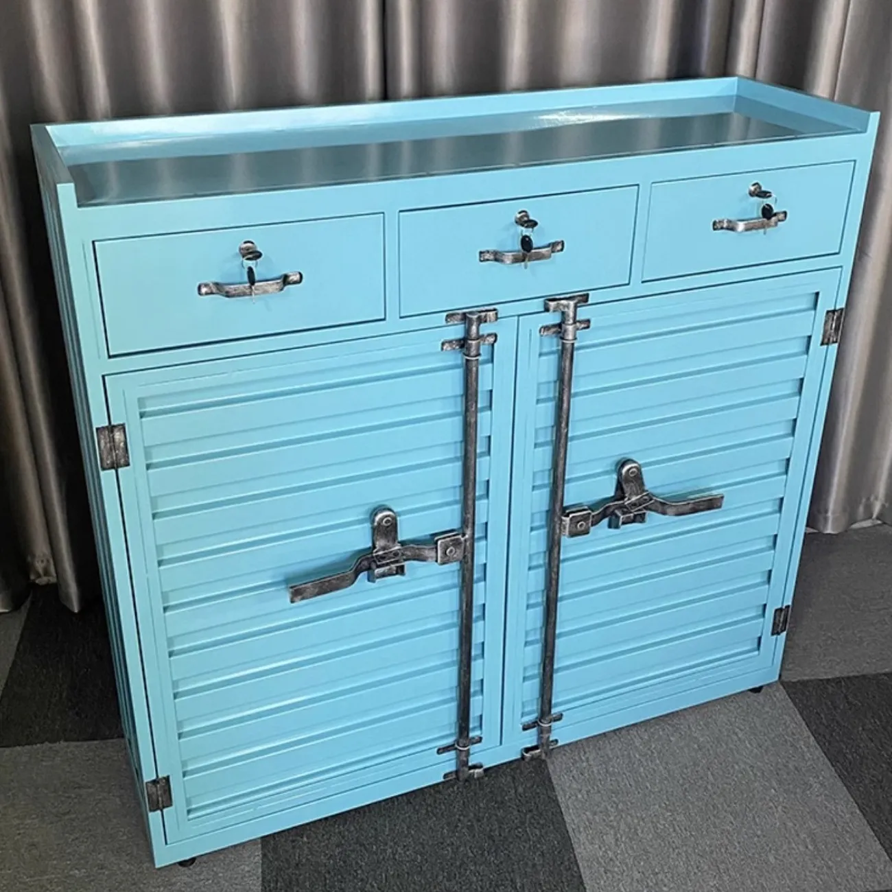 Индивидуальный шкаф для хранения в промышленном стиле Nautical 36524-29