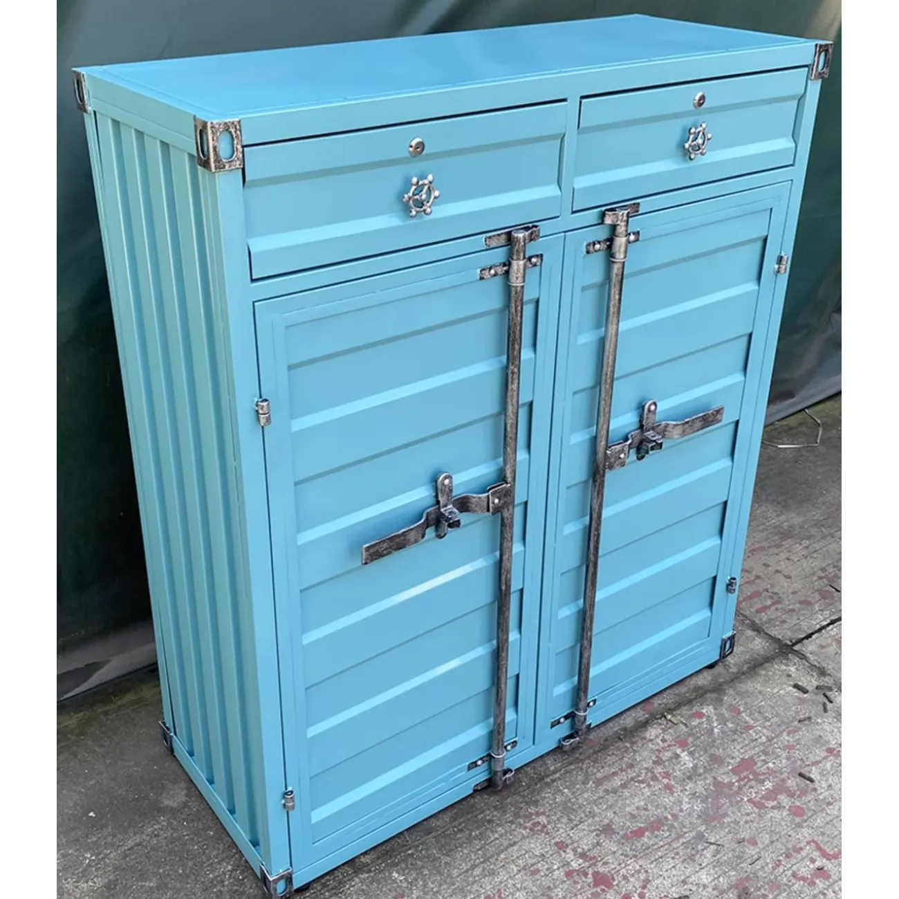 Индивидуальный шкаф для хранения в промышленном стиле Nautical 36524-29