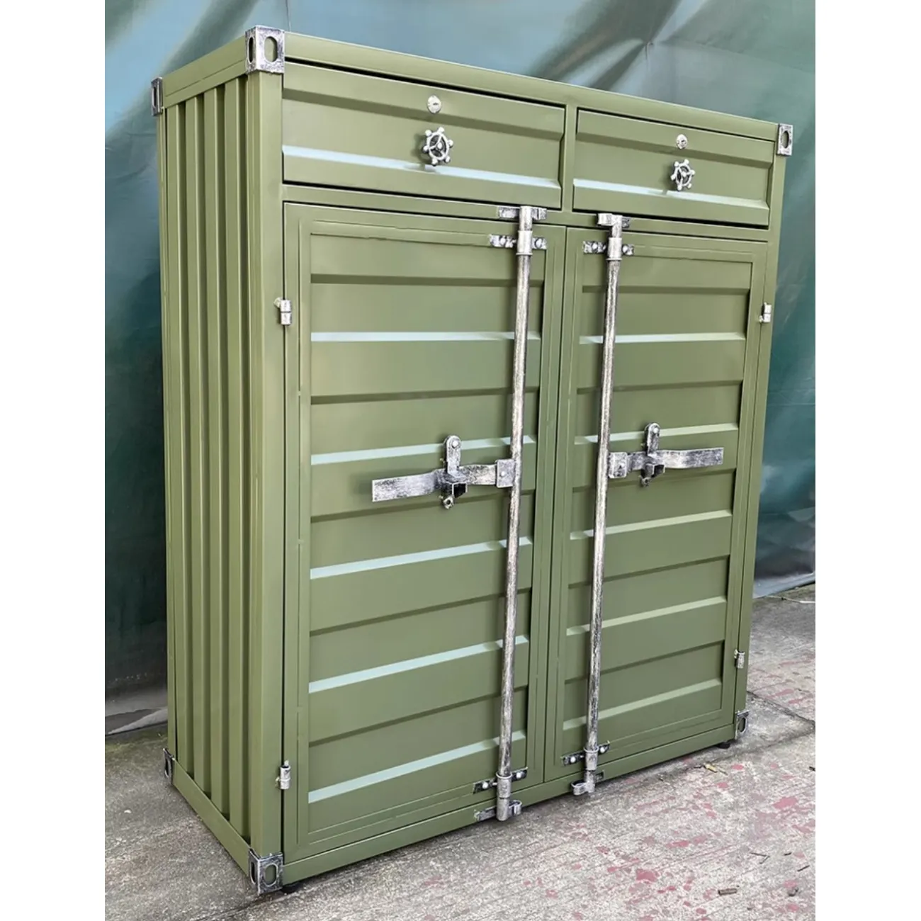 Индивидуальный шкаф для хранения в промышленном стиле Nautical 36524-29