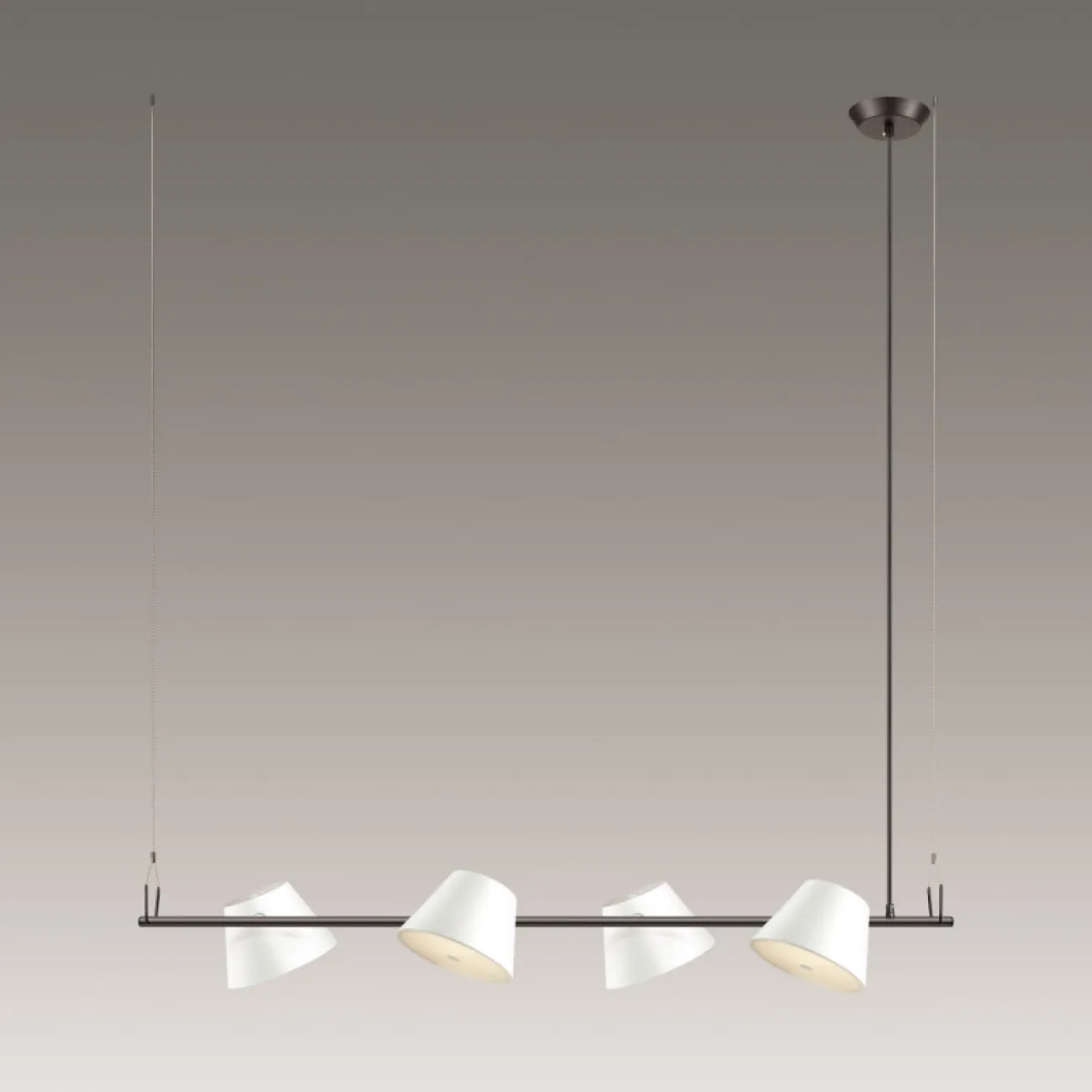 Серия люстр с плафонами в форме усеченного конуса. ADELA Серия люстр с плафонами в форме усеченного конуса. ADELA