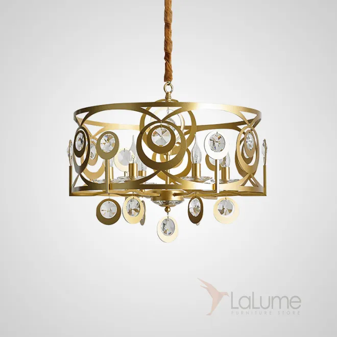 Дизайнерская люстра со стеклянными подвесками ADEN