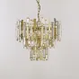 Дизайнерская люстра с элементами из ограненного стекла AGRA