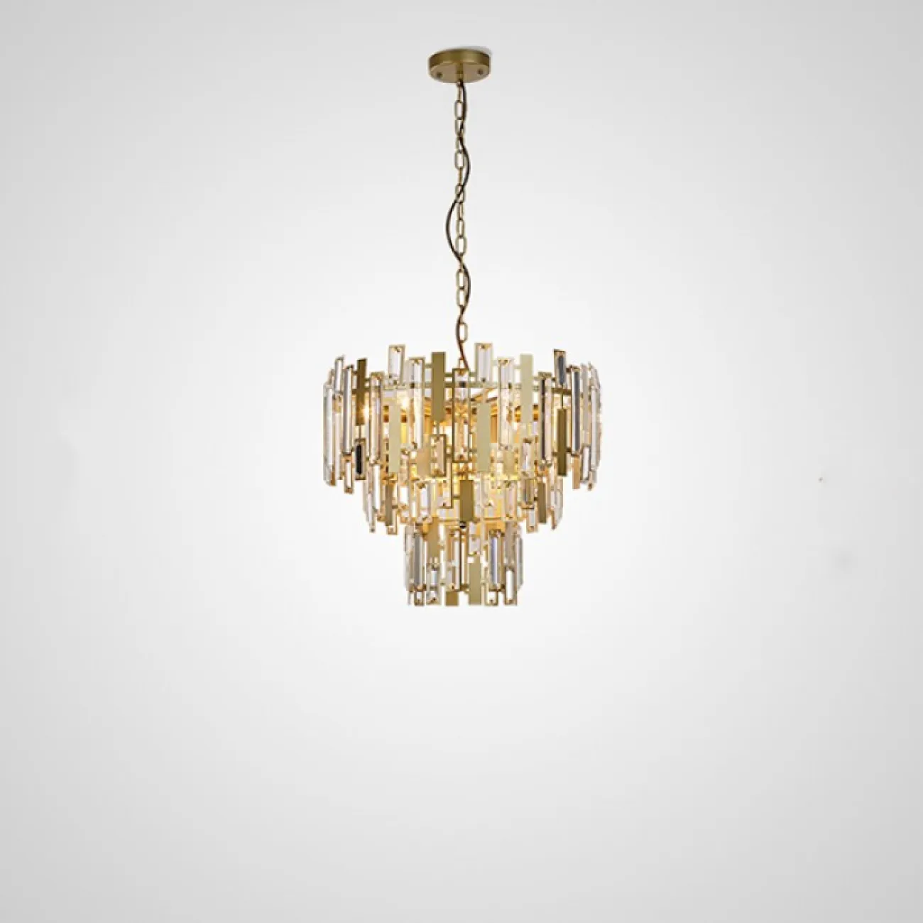 Дизайнерская люстра с элементами из ограненного стекла AGRA