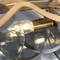 Потолочная люстра в стиле постмодерн со стеклянными подвесами ALESSA