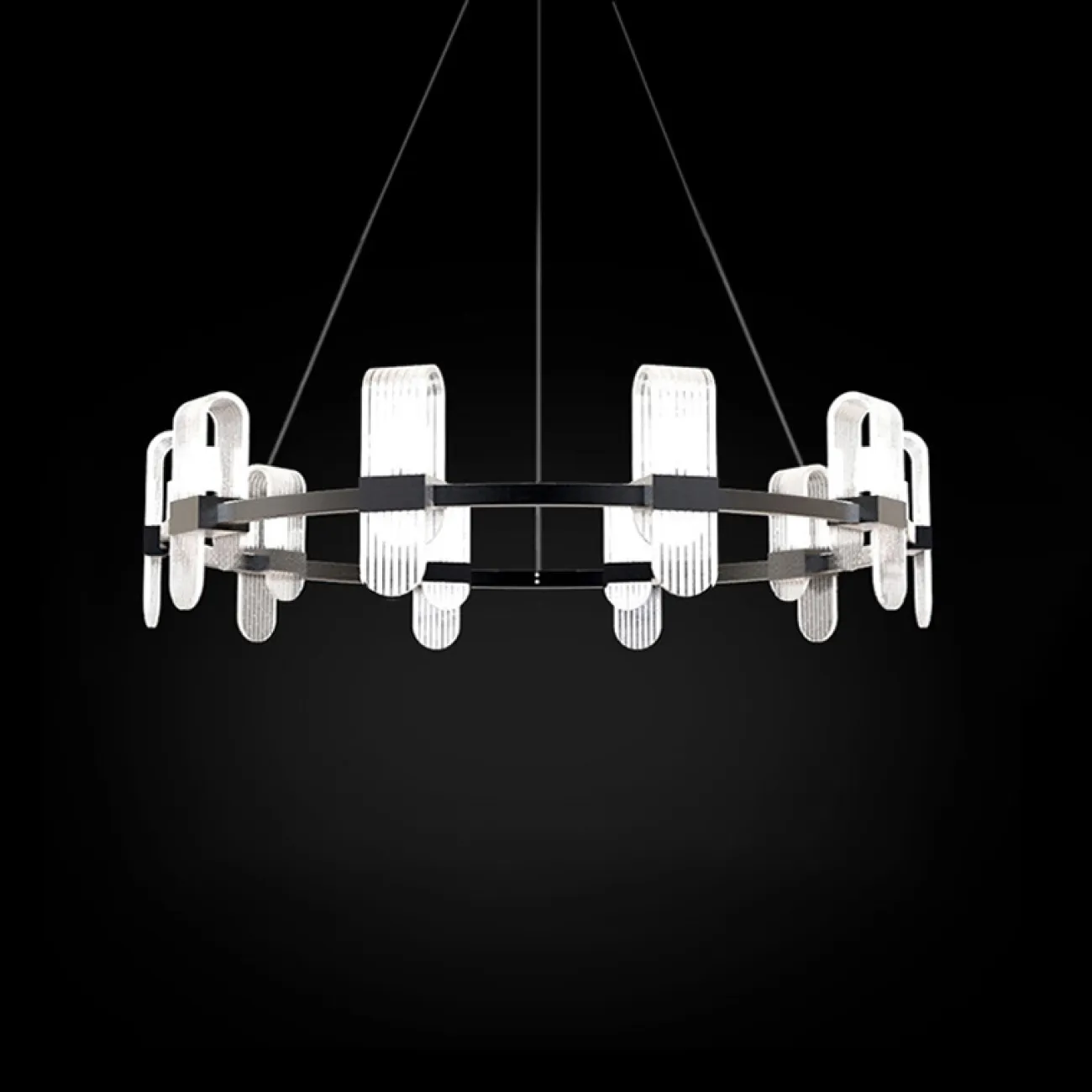 Кольцевая люстра в стиле постмодерн ANABEL