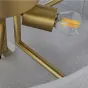 Подвесная люстра с абажуром из узорчатого стекла ANEMON CH