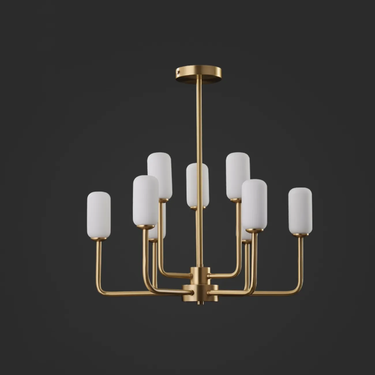 Люстра в стиле постмодерн со стеклянными плафонами ANTONIA