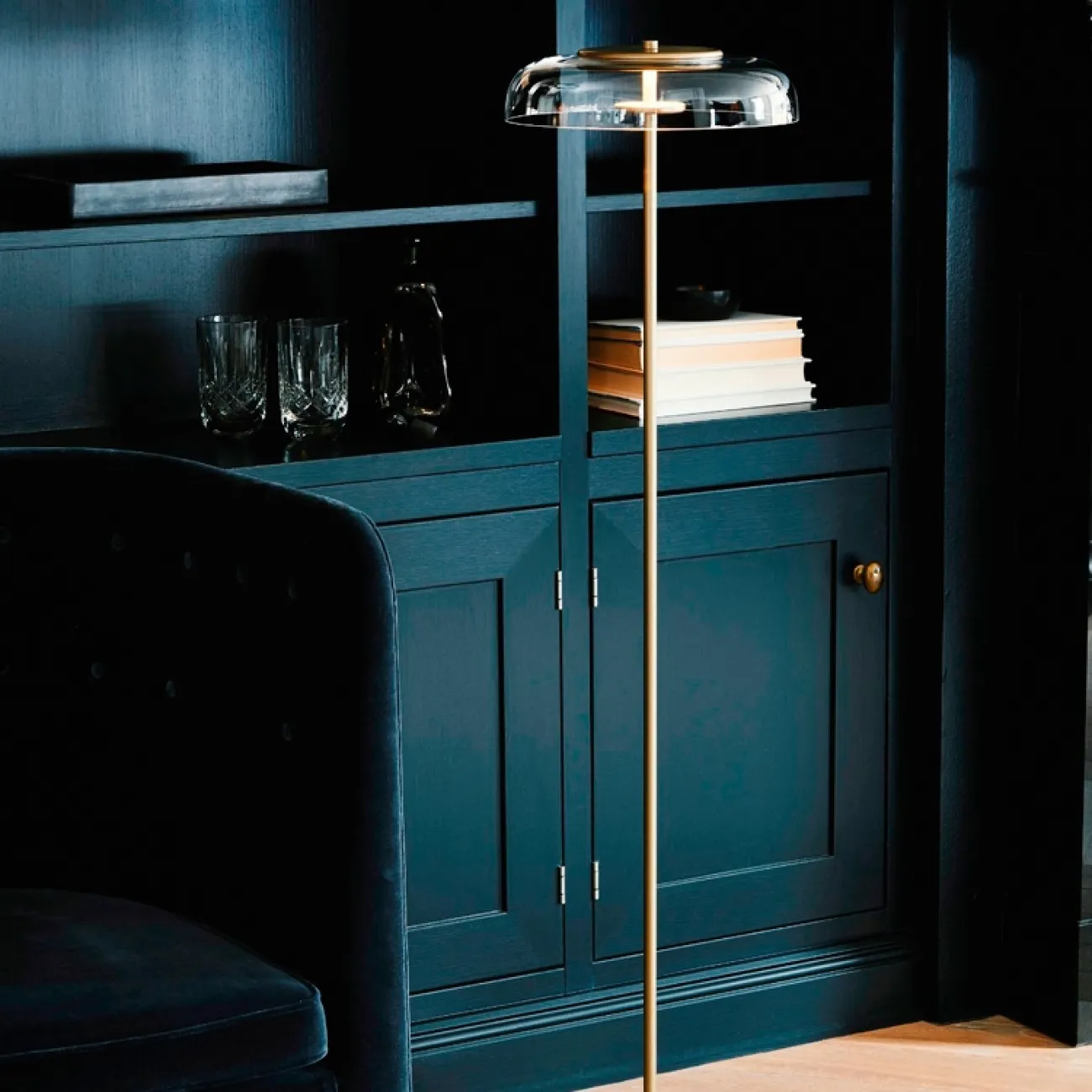 Светодиодный торшер со стеклянными плафонам ARCTIC FL