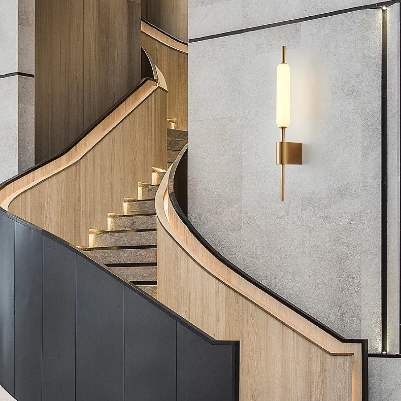 Настенный светильник в стиле постмодерн с выключателем на проводе ASORA