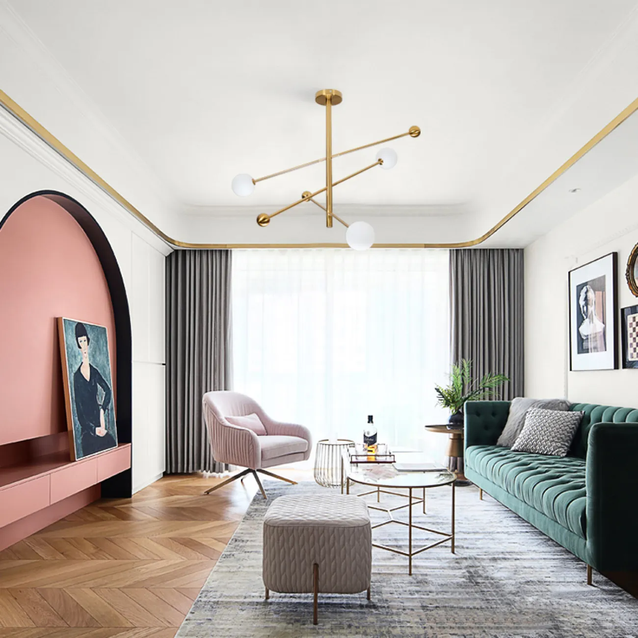 Люстра в скандинавском стиле AXEL