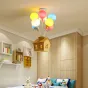 Люстра на штанге с домиком и воздушными шарами для детской комнаты BALLOON-UP B