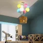 Люстра на штанге с домиком и воздушными шарами для детской комнаты BALLOON-UP B