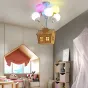 Люстра на штанге с домиком и воздушными шарами для детской комнаты BALLOON-UP B