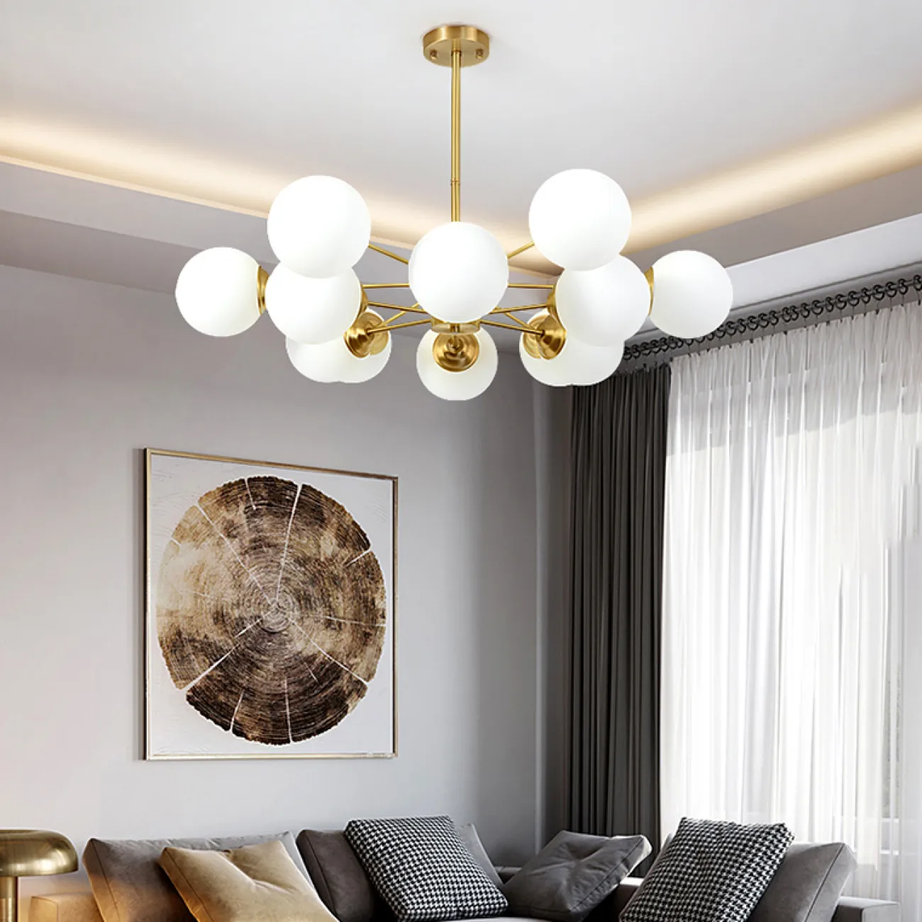 Люстра со стеклянными плафонами BALLS B Люстра со стеклянными плафонами BALLS B