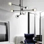 Дизайнерская люстра со стеклянными плафонами на штангах BELVIS AXLE