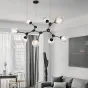 Люстра молекулярной формы со стеклянными плафонами BELVIS