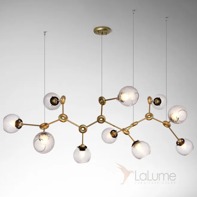 Люстра молекулярной формы со стеклянными плафонами BELVIS