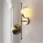Бра из металла с плафонами из стекла BENTA WALL