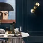 Бра из металла с плафонами из стекла BENTA WALL