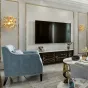 Бра со стеклянными круглыми вставками на металлическом каркасе BERNA