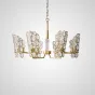 Постмодернистская люстра с декором из стеклянных кристаллов BORGA