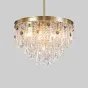 Люстра в стиле постмодерн с подвесками в виде стеклянных кристаллов BOUND