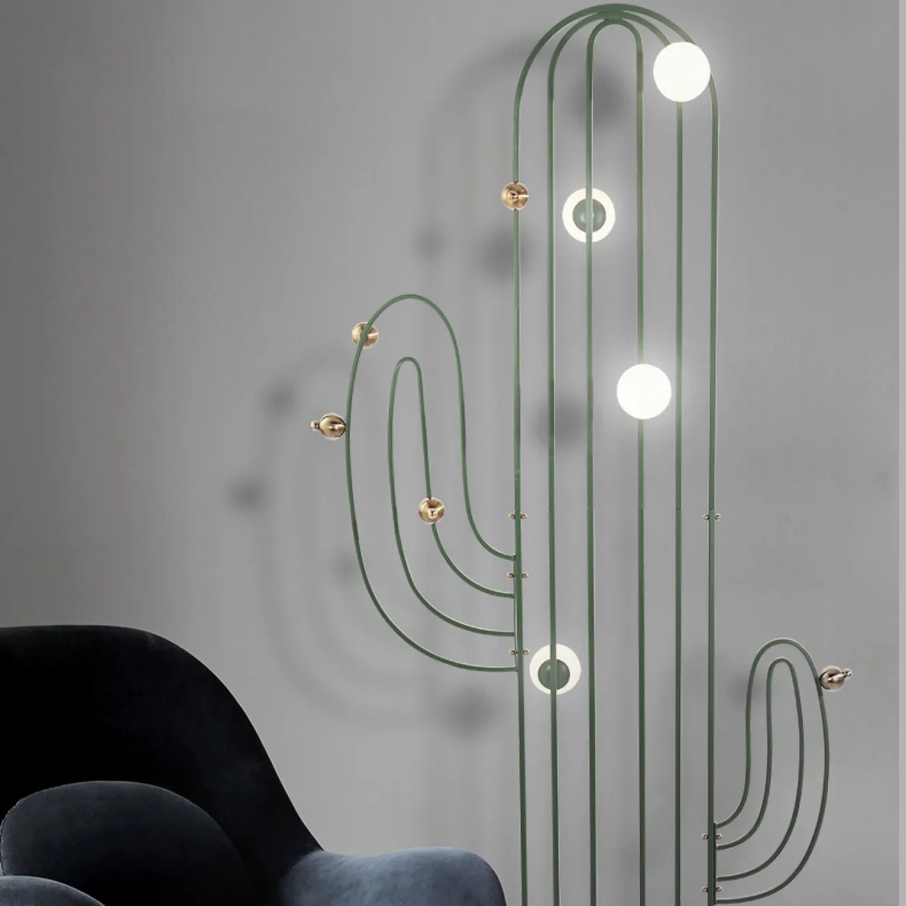 Напольный светильник в виде кактуса CACTUS