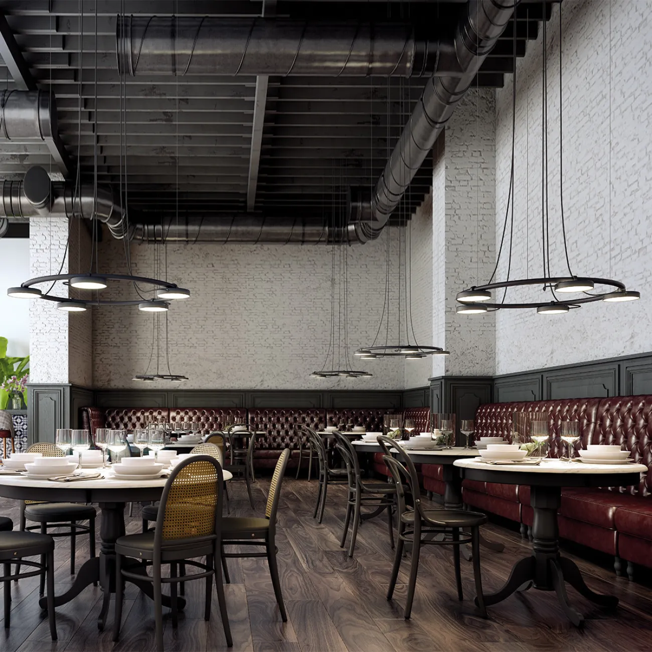 Светодиодная кольцевая люстра CARY