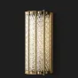 CASEYНастенный светильник из стержней со спиральным рельефом на латунном основании 