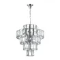 Серия люстр с хрустальными многогранными подвесками прямоугольной формы CELIA