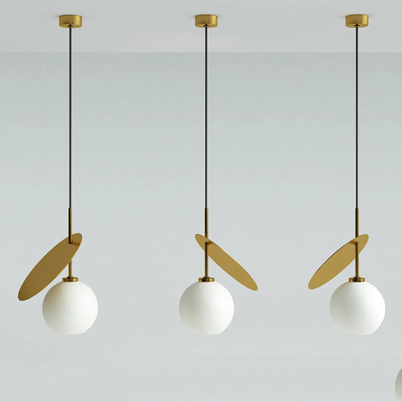 Подвесной светильник со стеклянными плафонами CHERRY