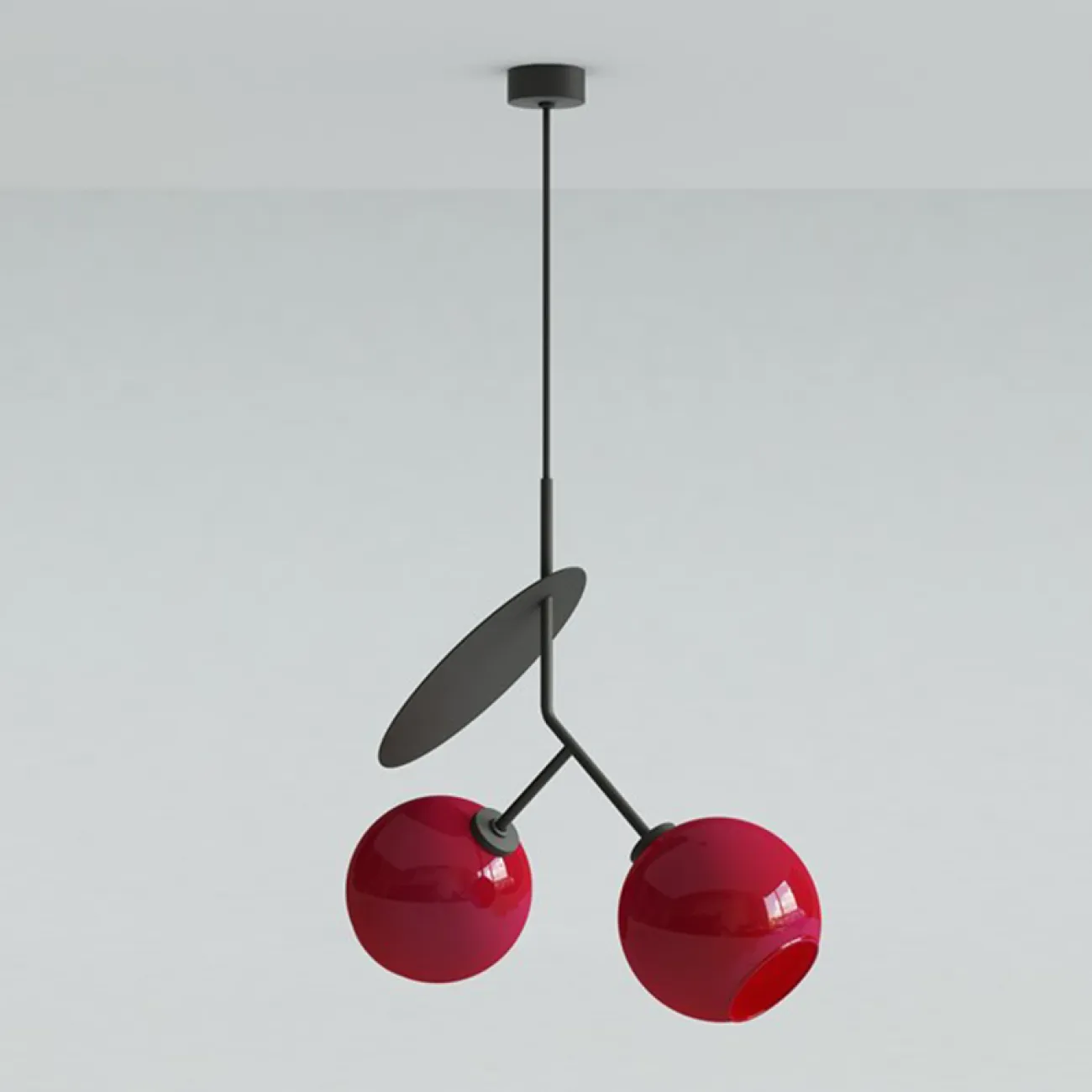 Подвесной светильник со стеклянными плафонами CHERRY