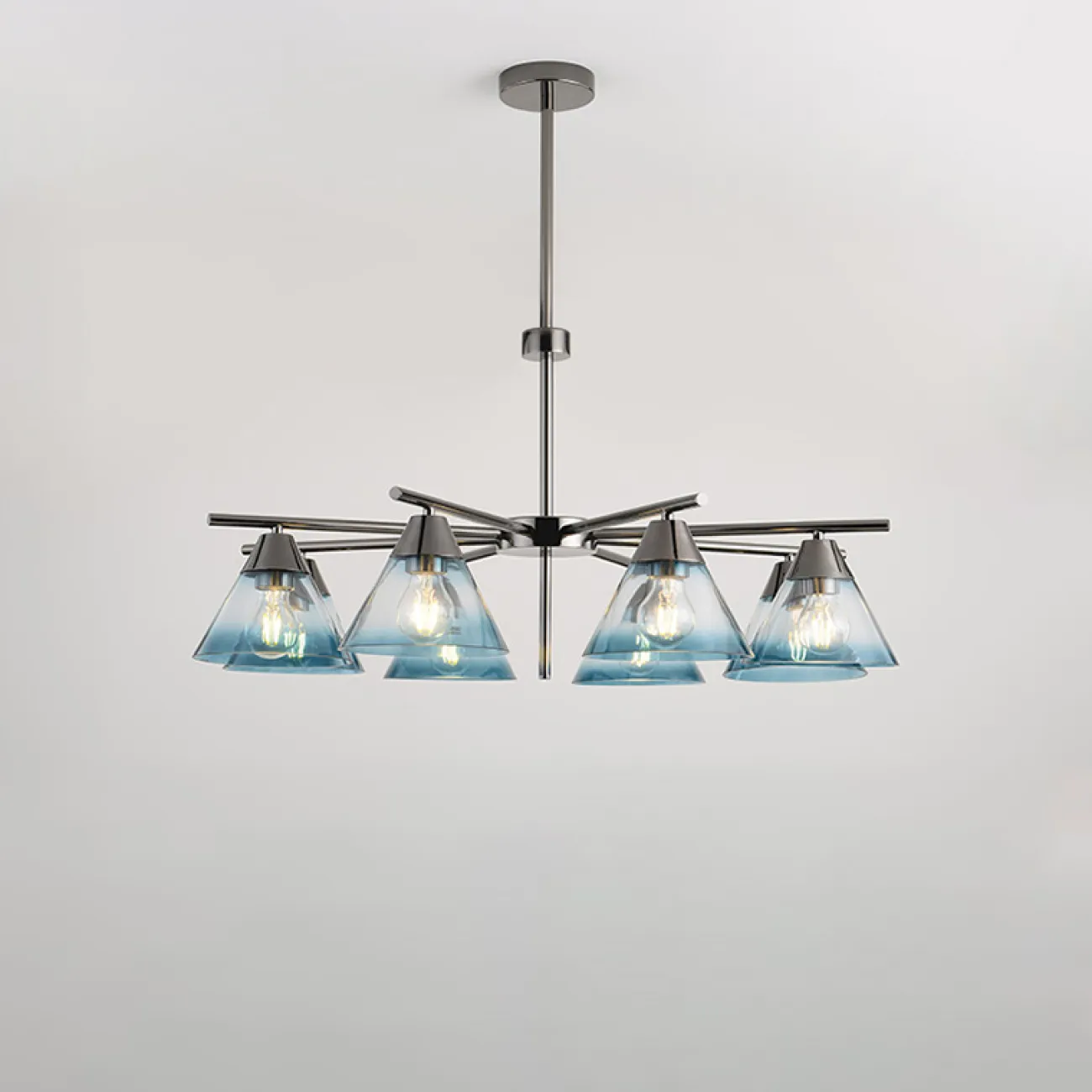 Люстра с плафонами из стекла CHISA