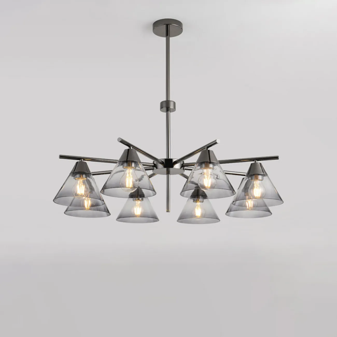 Люстра с плафонами из стекла CHISA