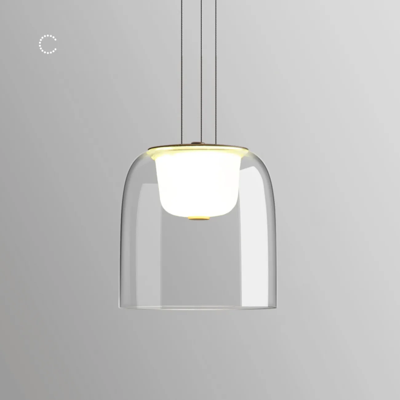 Светодиодный подвесной светильник из стекла CLARITY Светодиодный подвесной светильник из стекла CLARITY