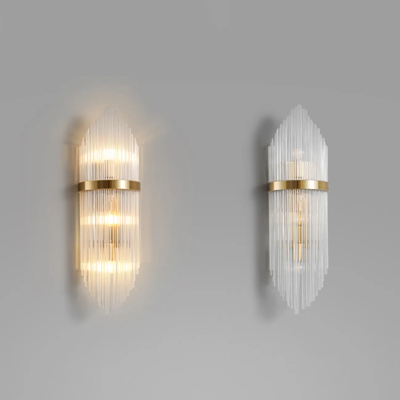 Настенный светильник из стеклянных стержней в стиле модерн CONCERT