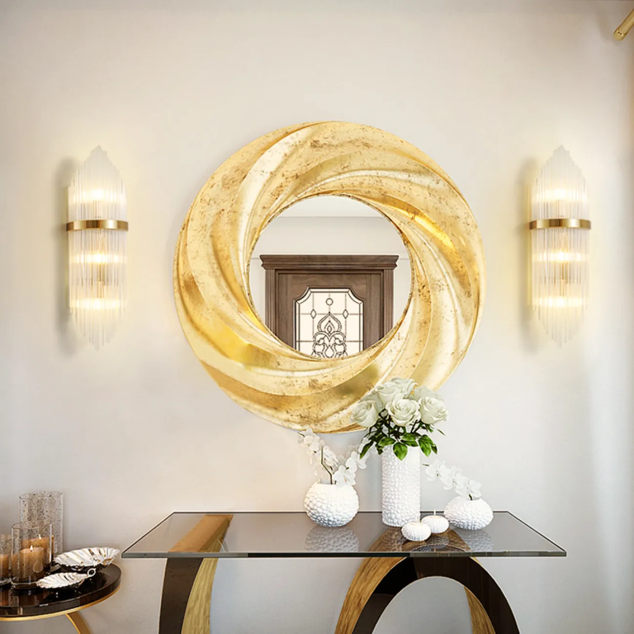 Настенный светильник из стеклянных стержней в стиле модерн CONCERT