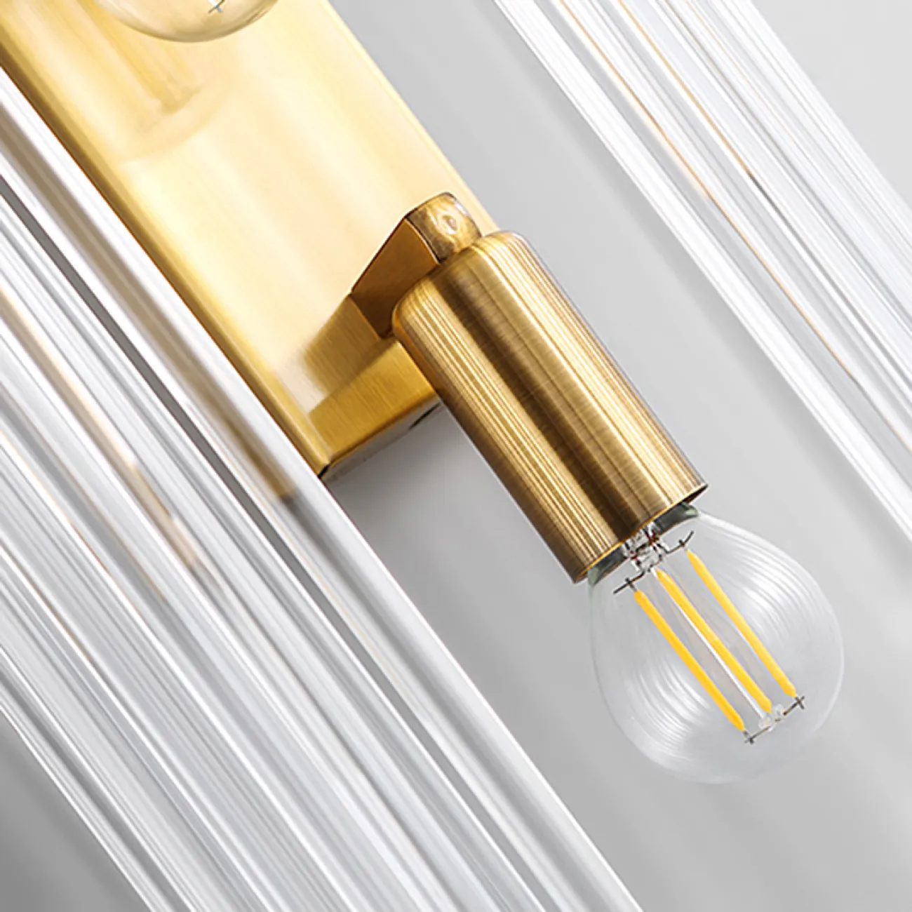 Настенный светильник из стеклянных стержней в стиле модерн CONCERT