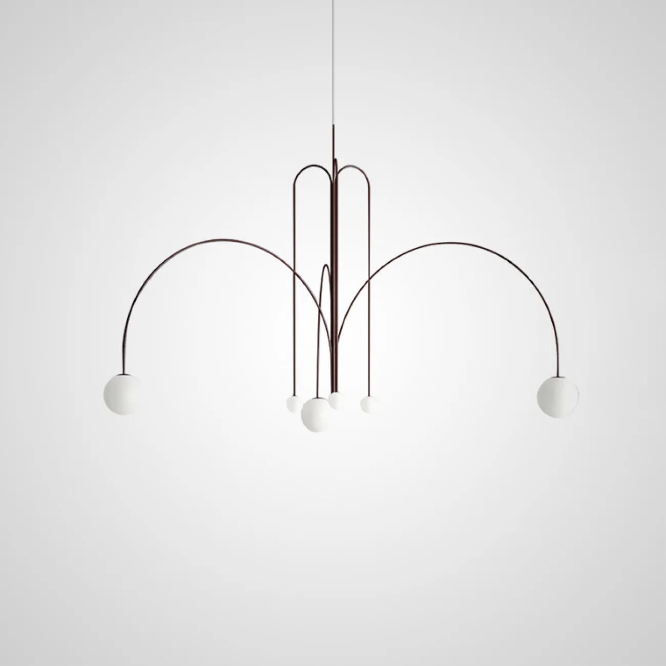 Дизайнерская люстра со стеклянными плафонами DAY 