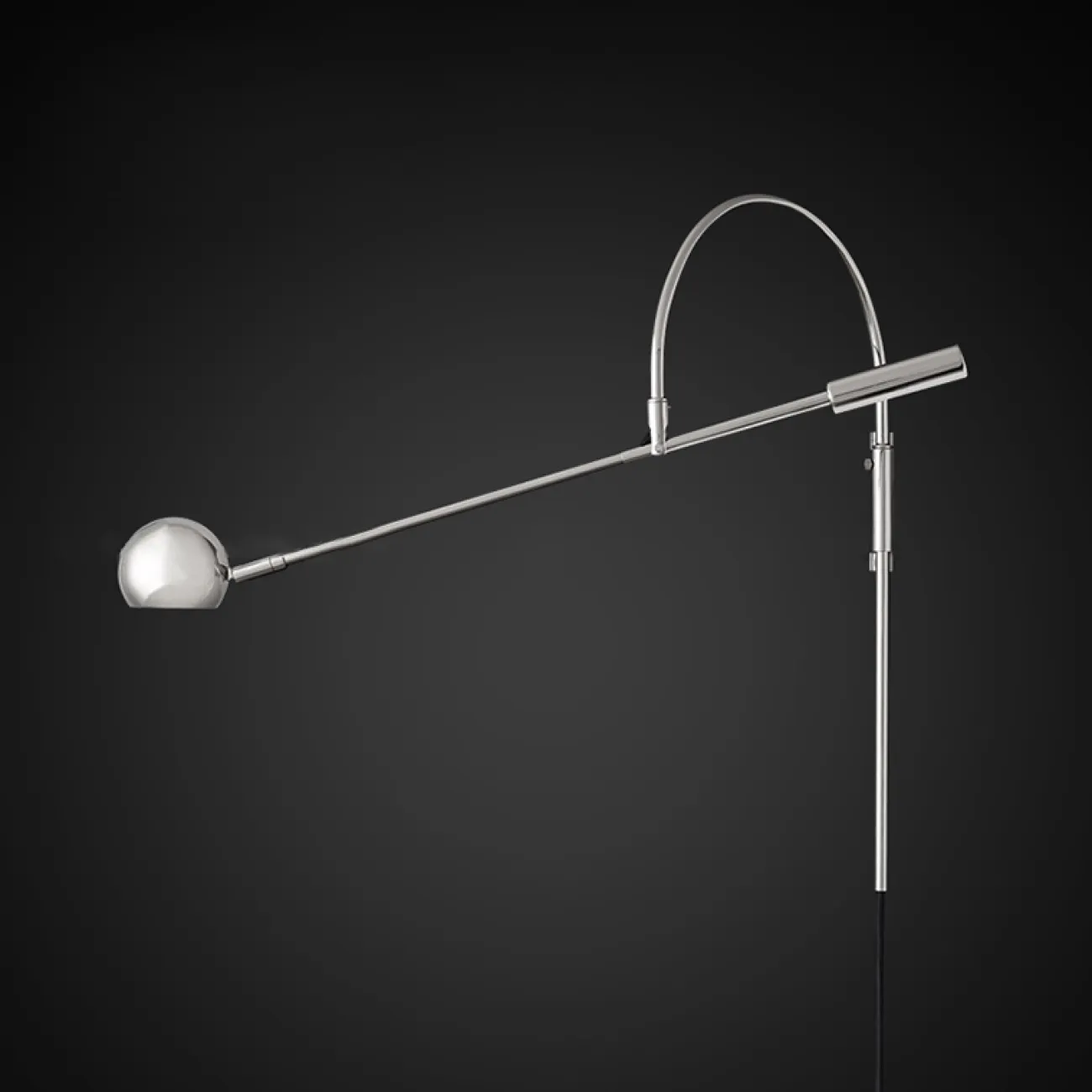 Настенный светильник с плафоном на штанге с регулировкой наклона DOUGLAS